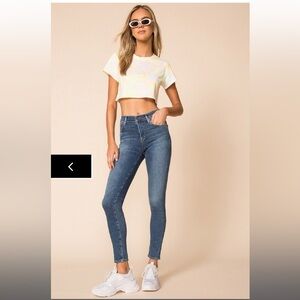 AGOLDE Sophie Mid Rise Ankle Skinny Blue Jeans Size 25